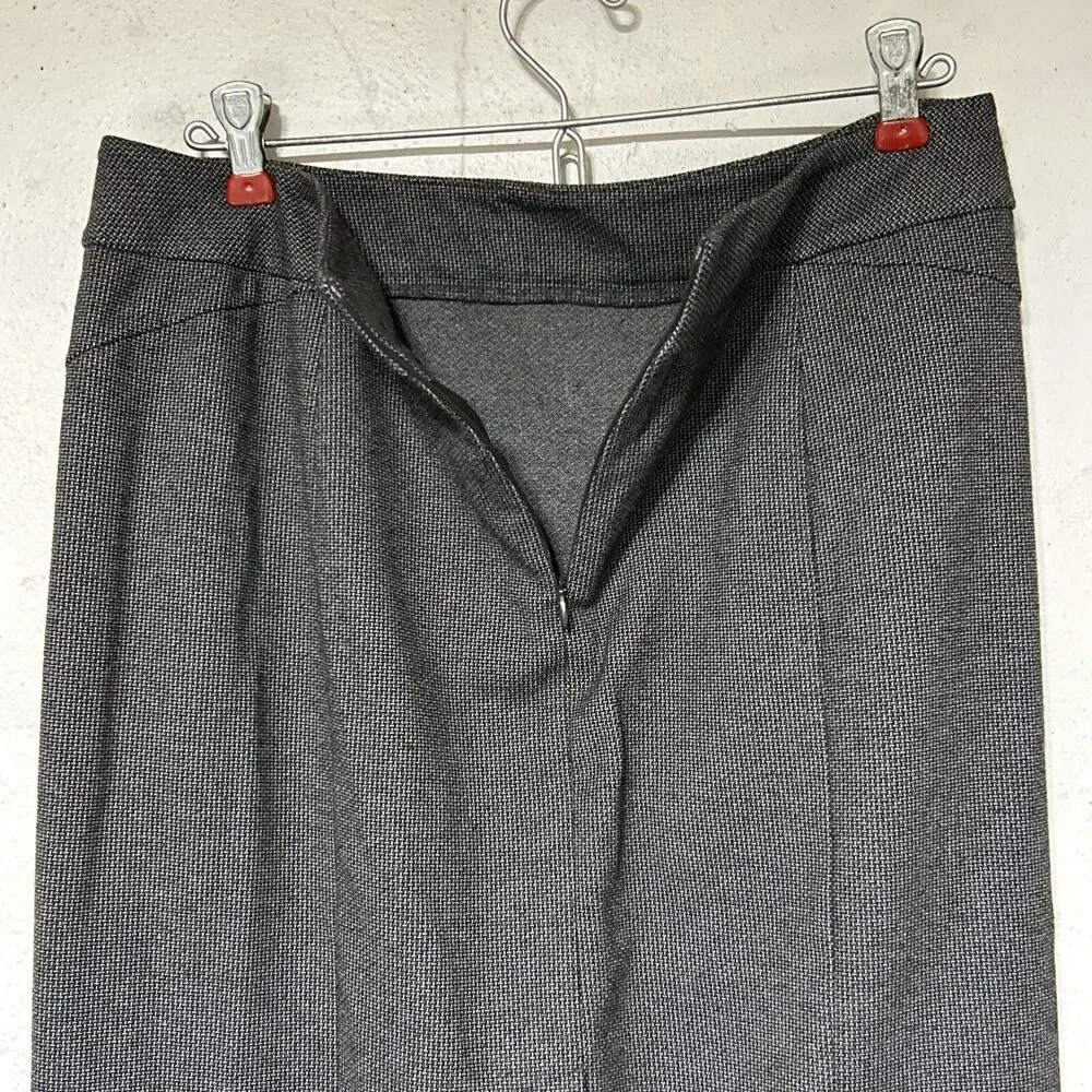 New York & Company Stretch Womens Skirt Sz. 8 Gray Business Casual Zipper Back